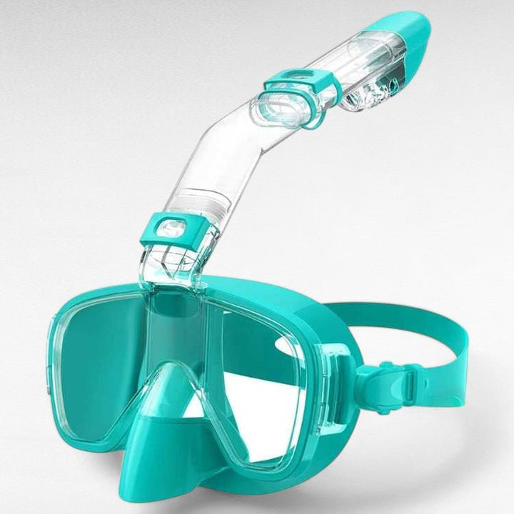 Foldable Full Face Panoramic Snorkel Mask Snorkeling Gear