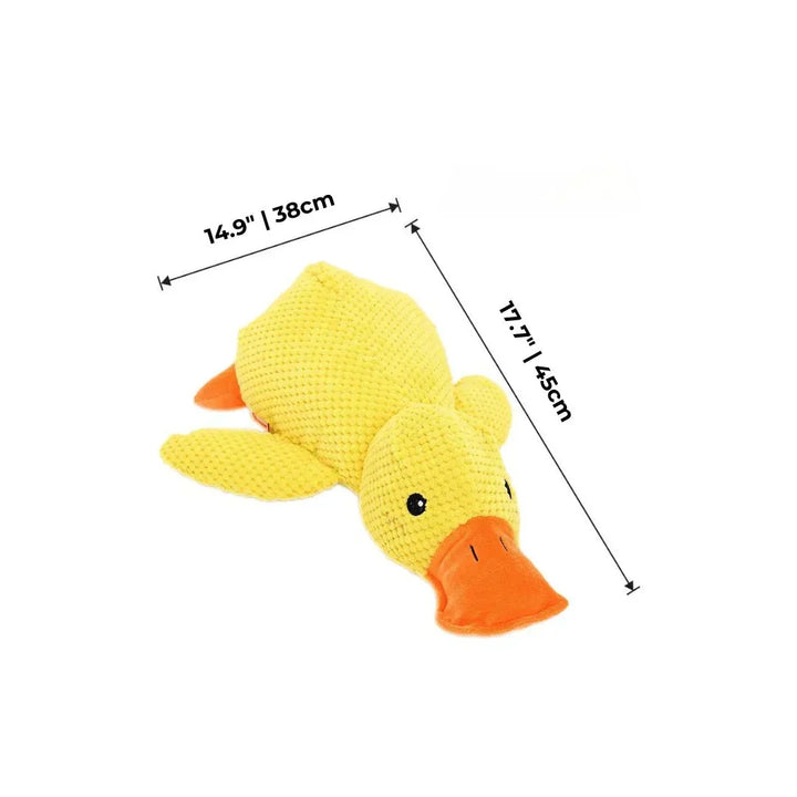 Dog Plush Chew Toy Duck Shape