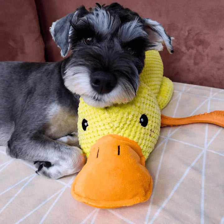 Dog Plush Chew Toy Duck Shape