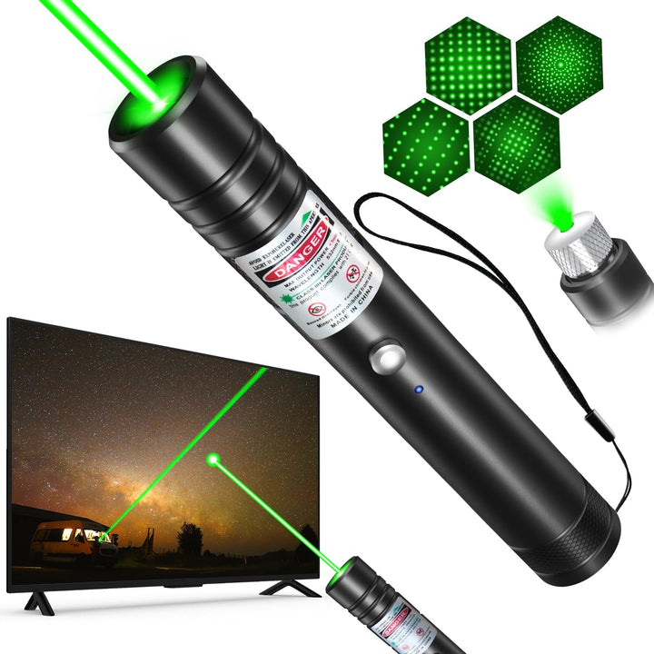 Rechargeable Metal Laser Pointer Pen with Torch Light