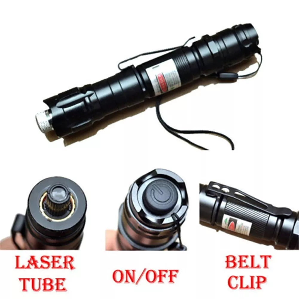 Rechargeable Laser Pointer Pen with LED Torch Set