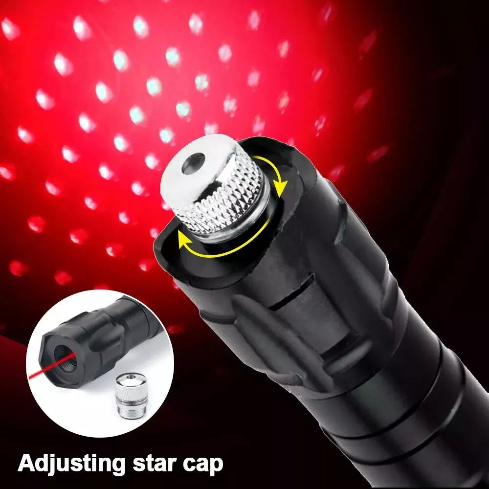 Rechargeable Laser Pointer Pen with LED Torch Set