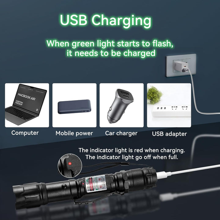 Rechargeable LED Handheld Flashlight Torch Portable Light