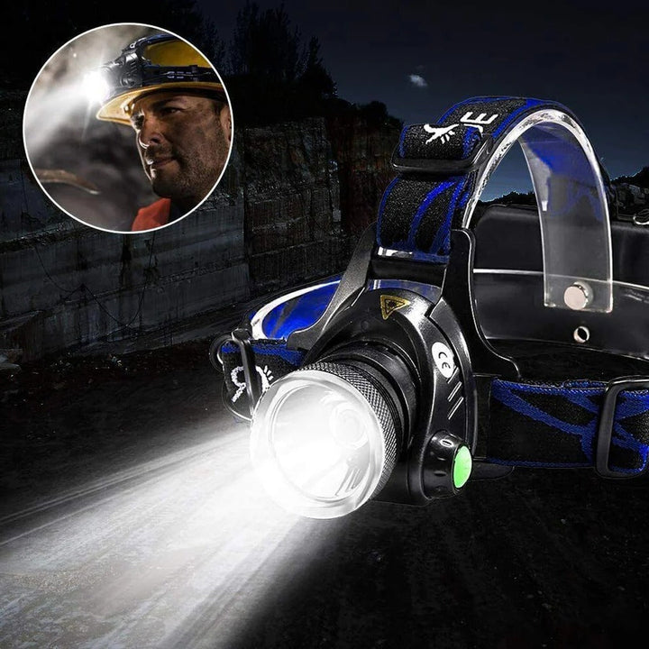 Rechargeable LED Headlamp Outdoor Headlight High Brightness