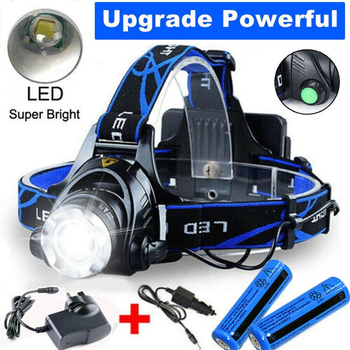 Rechargeable LED Headlamp Outdoor Headlight High Brightness