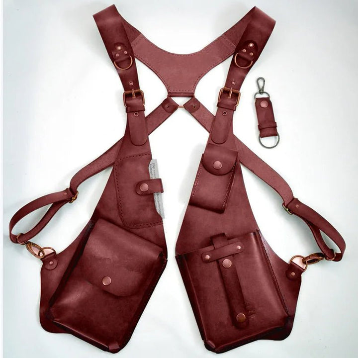 Leather Shoulder Holster Crossbody Anti Theft Security Bag