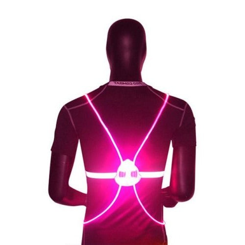 LED Safety Vest Reflective High Visibility 360 Degree Lighted Vest