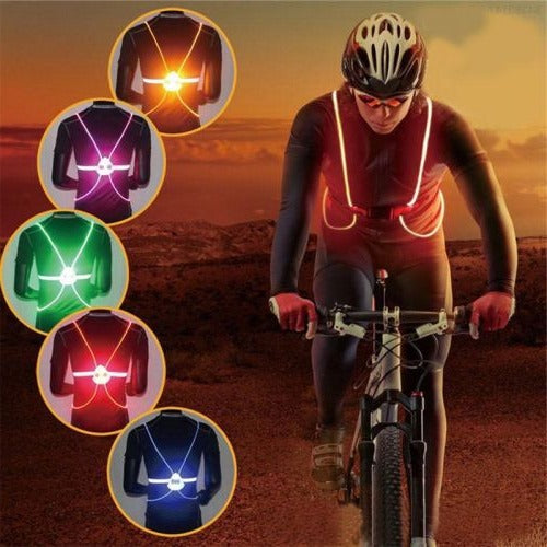 LED Safety Vest Reflective High Visibility 360 Degree Lighted Vest