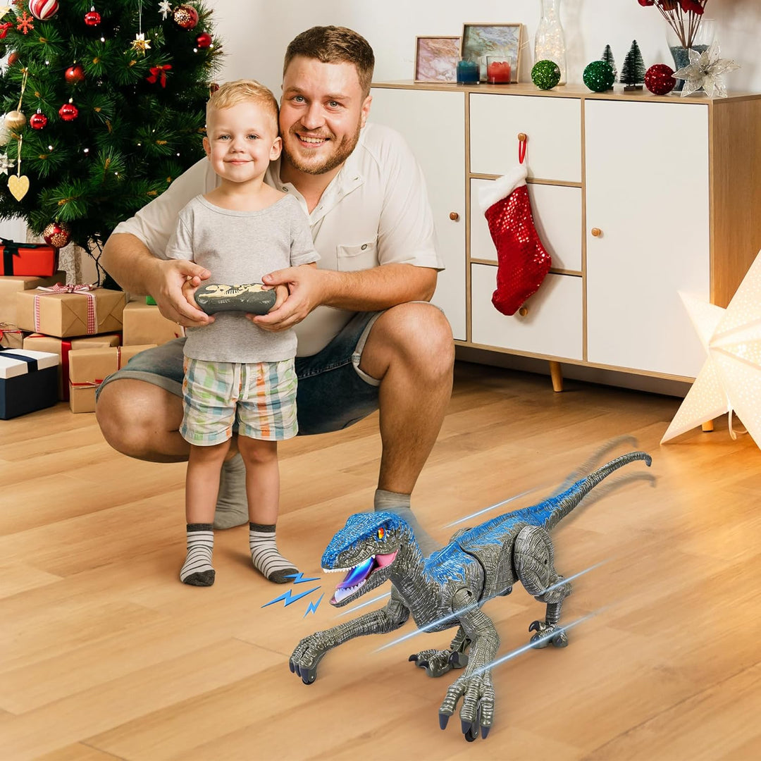 Halloween Remote Control Dinosaur Light Up RC Raptor Toy