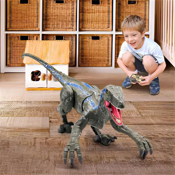 Halloween Remote Control Dinosaur Light Up RC Raptor Toy