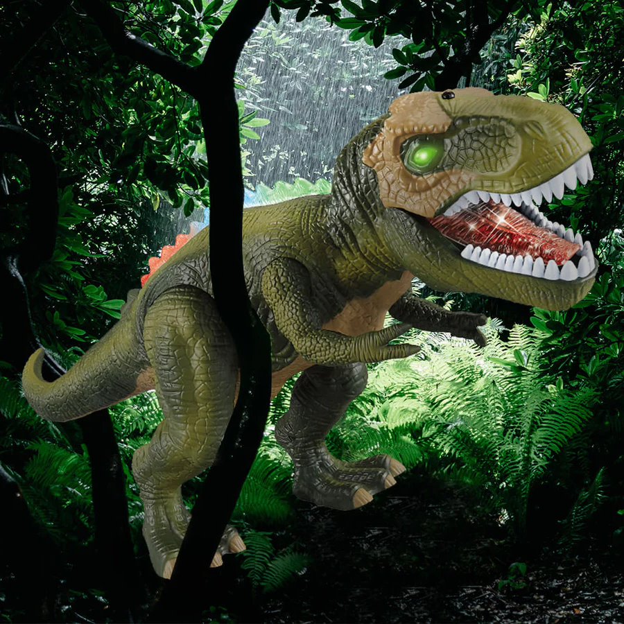 Remote Control T-Rex Dinosaur Toy with LED Light
