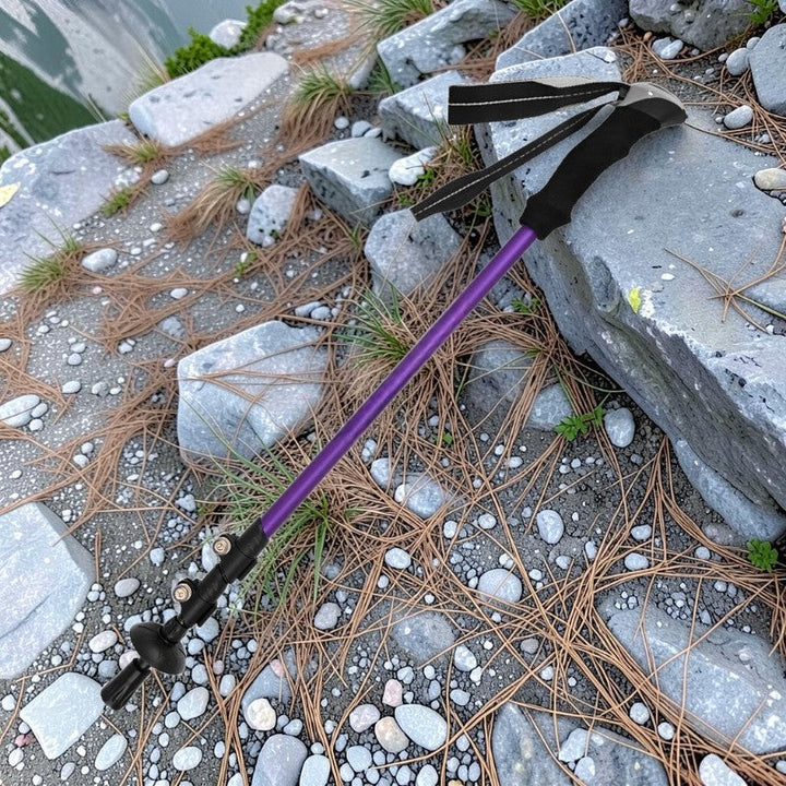 Adjustable Telescopic 3-Section Trekking Poles Carbon Fiber Lightweight