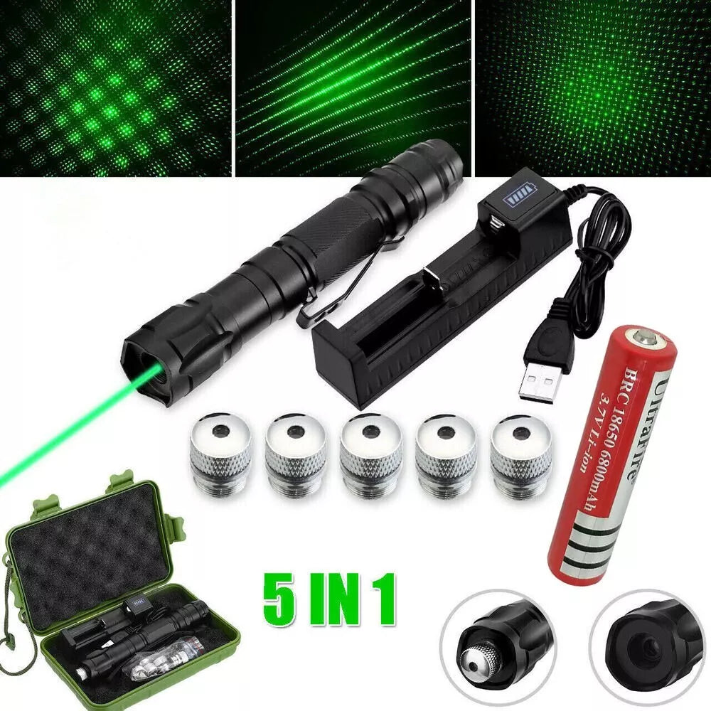 Rechargeable Laser Pointer Pen with Long Range and Built-in Torch