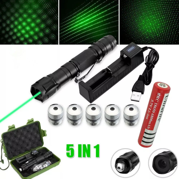 Rechargeable Laser Pointer Pen with Long Range and Built-in Torch