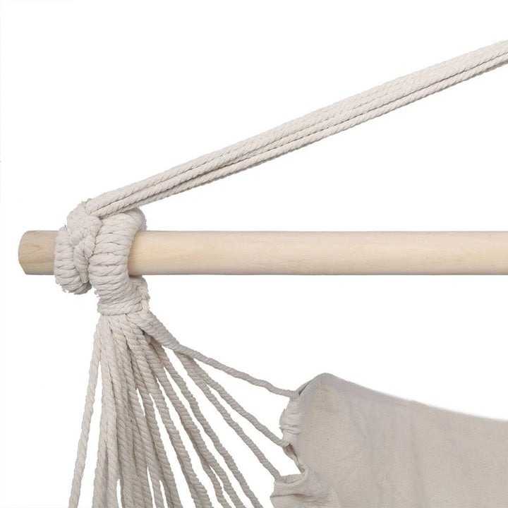 Hanging Rope Hammock Chair Swing Seat for Outdoor Patio Porch Camping