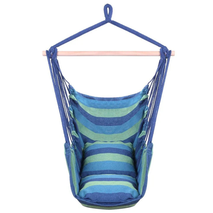Hanging Rope Hammock Chair Swing Seat for Patio Garden Camping