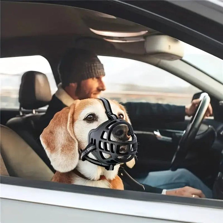 Adjustable Dog Muzzle Safety Canine Mesh Muzzle Secure Fit