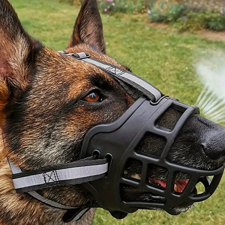 Adjustable Dog Muzzle Safety Canine Mesh Muzzle Secure Fit