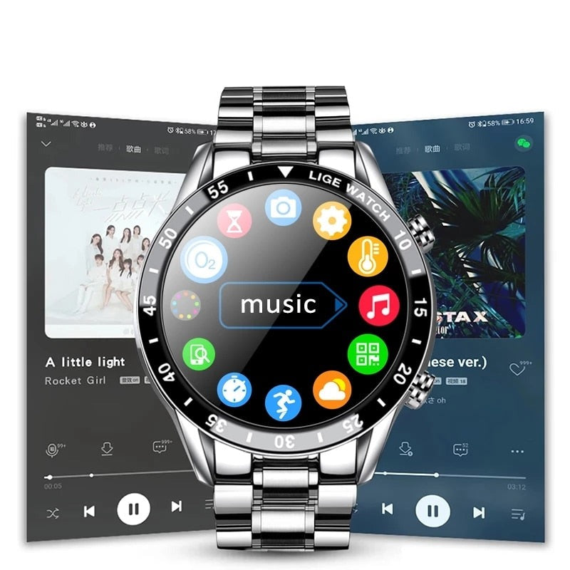 Circular Smartwatch Multi Functional