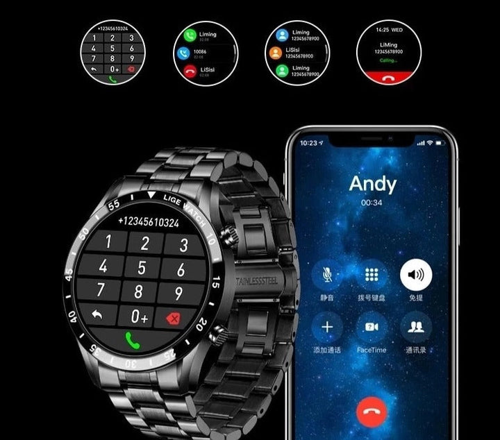 Circular Smartwatch Multi Functional