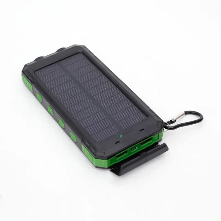 Portable Solar Power Bank Charger Waterproof Solar Panel Battery Pack