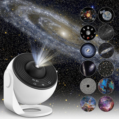 LED Star Projector Night Light Circular Flush Mount Ceiling Lamp