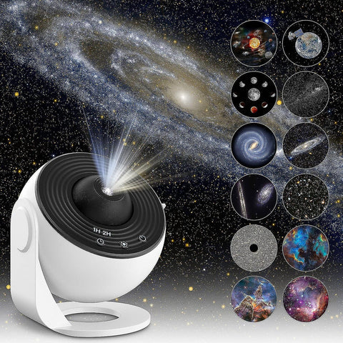 LED Star Projector Night Light Circular Flush Mount Ceiling Lamp