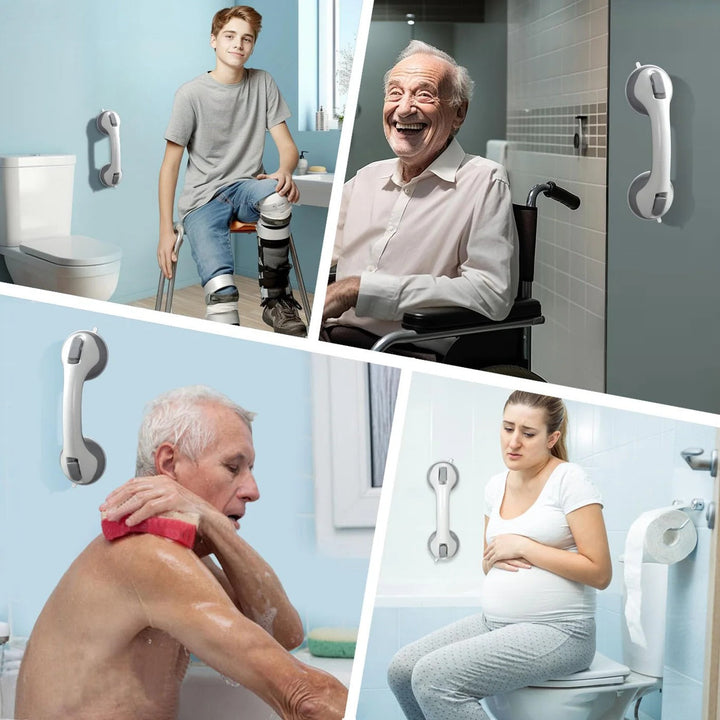 Suction Mount Grab Bar Safety Handle Bathroom Support Bar 12 Inch