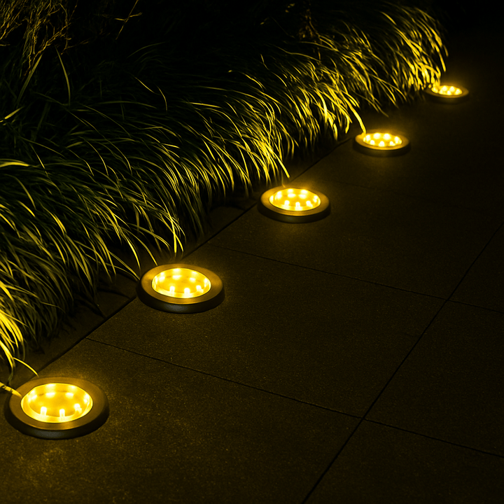 Solar Powered Outdoor Garden LED Lights Weather Resistant Rust Proof