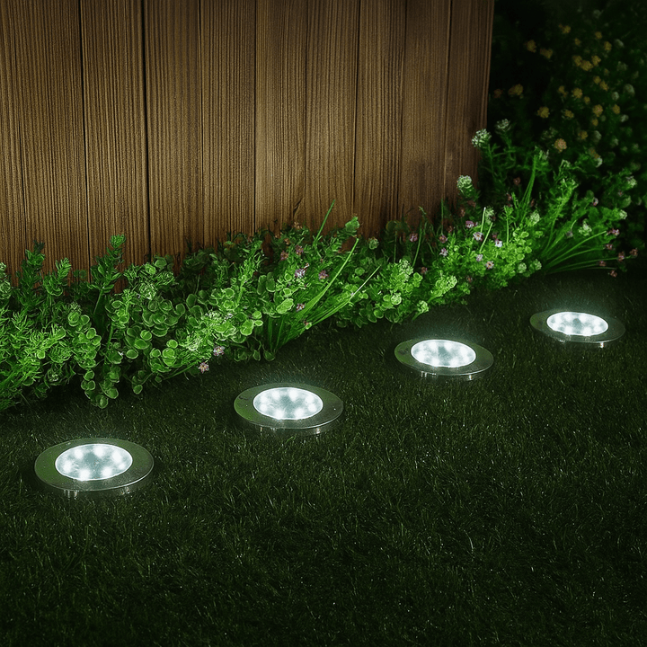 Solar Powered Outdoor Garden LED Lights Weather Resistant Rust Proof