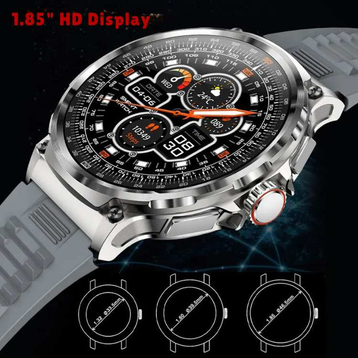 Smartwatch Circular Display 10 Day Battery Health Tracking Call Alerts