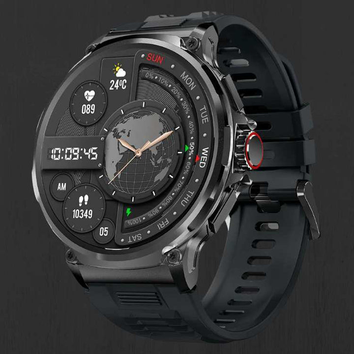 Smartwatch Circular Display 10 Day Battery Health Tracking Call Alerts