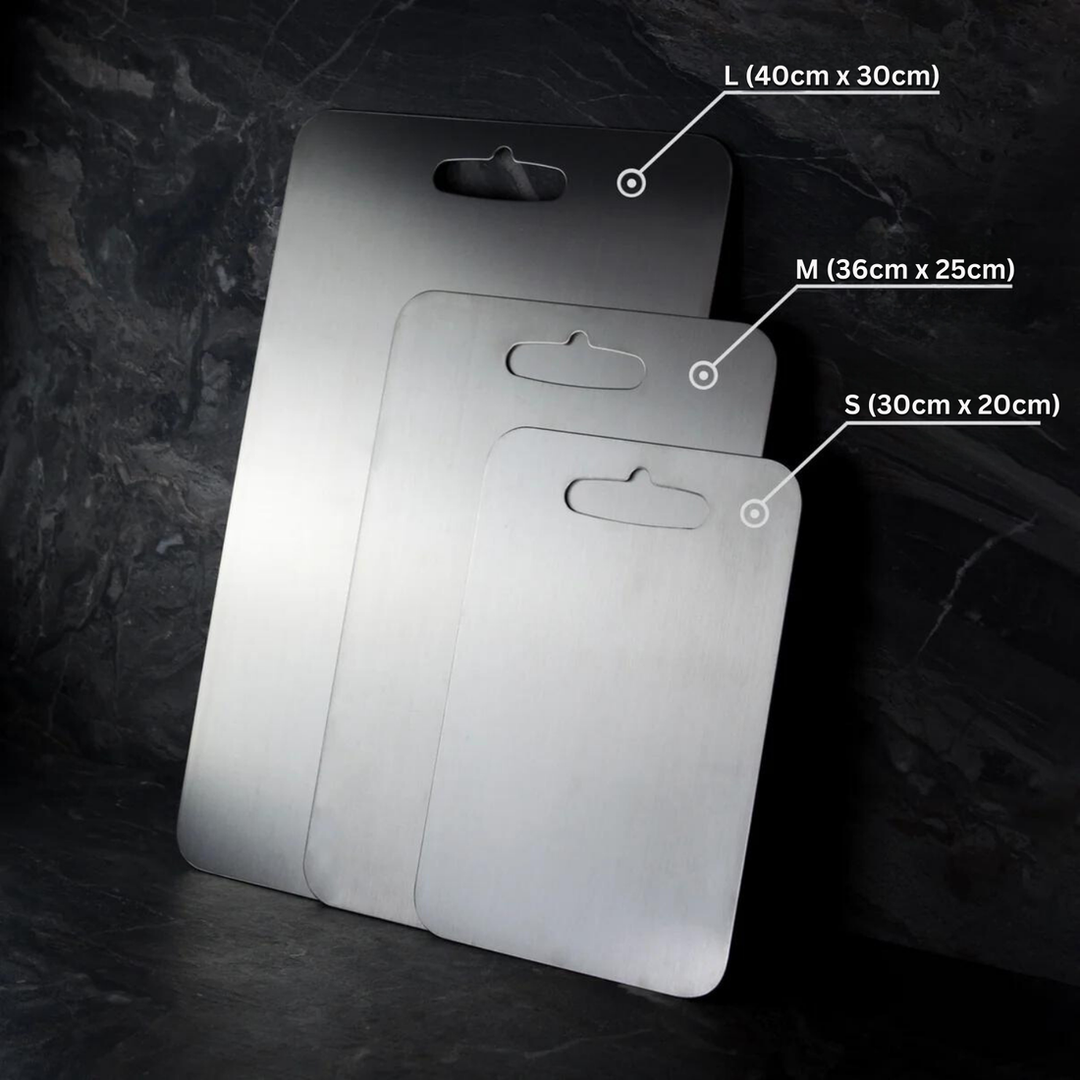 Square Titanium Cutting Board Kitchen Prep Surface