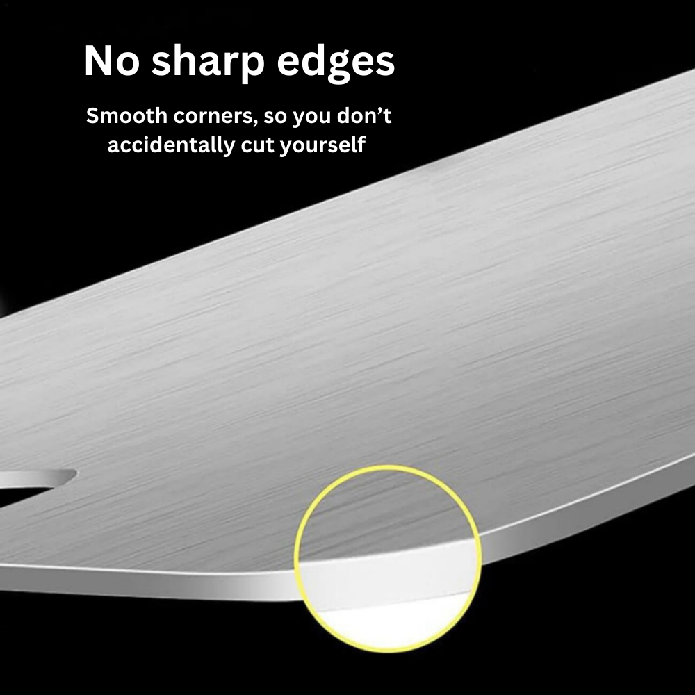 Square Titanium Cutting Board Kitchen Prep Surface