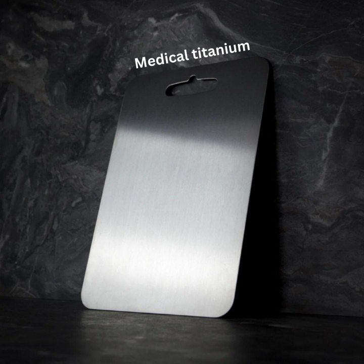 Square Titanium Cutting Board Kitchen Prep Surface