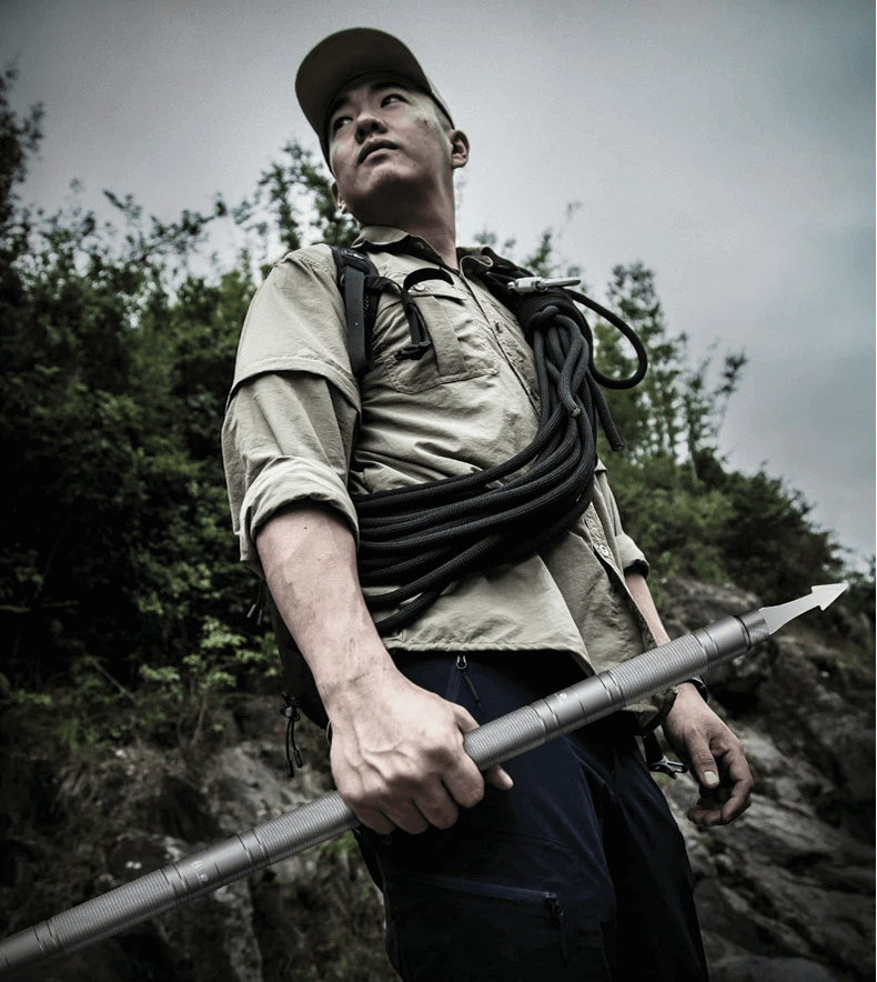 Trekking Pole Hiking Stick Adjustable Walking Staff Outdoor Walking Pole