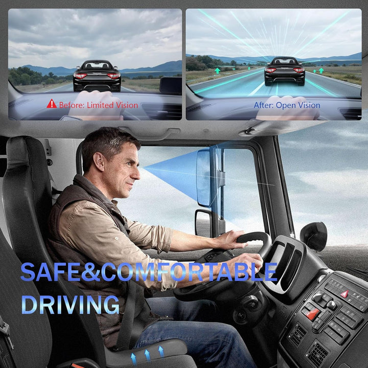 Memory Foam Truck Seat Cushion with Lumbar Support Pad