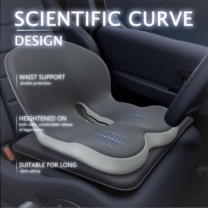 Memory Foam Truck Seat Cushion with Lumbar Support Pad