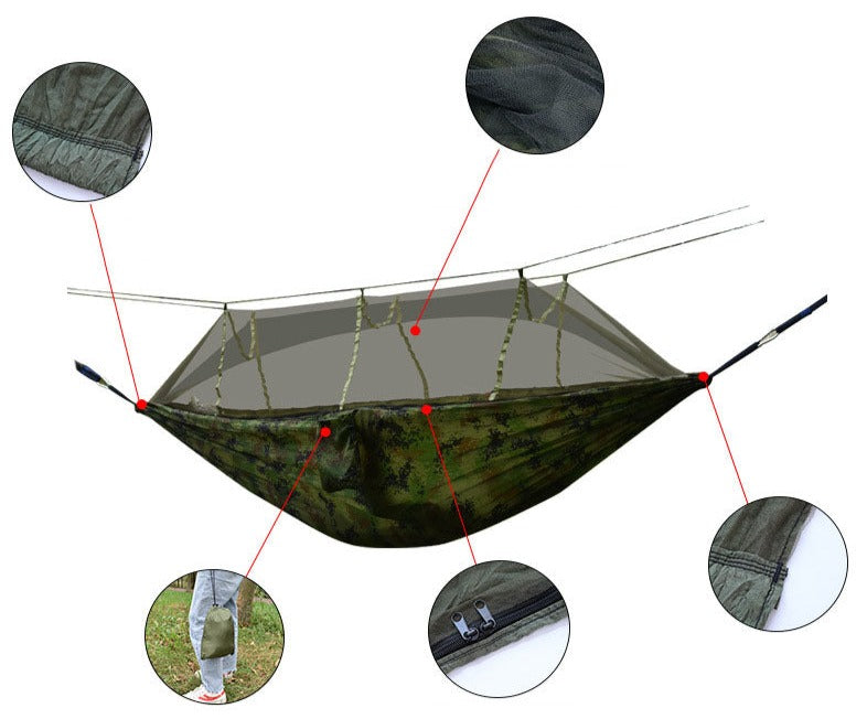 Portable Ultralight Camping Hammock Outdoor Hanging Bed