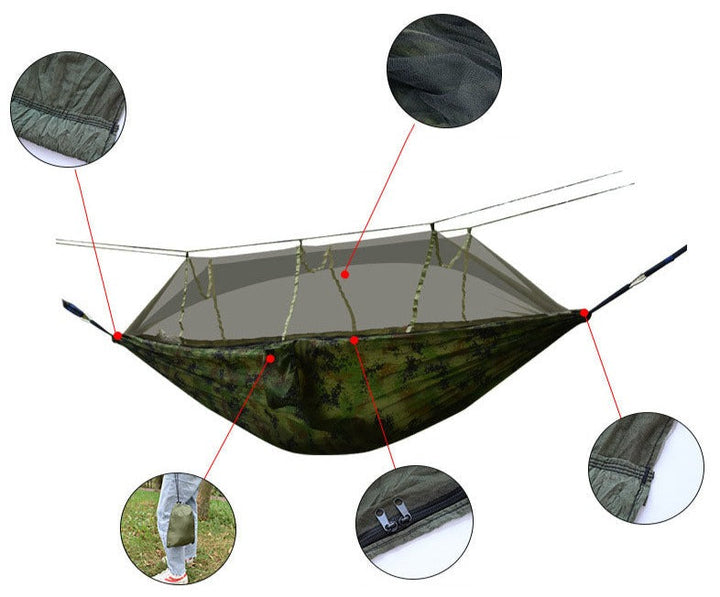 Portable Ultralight Camping Hammock Outdoor Hanging Bed