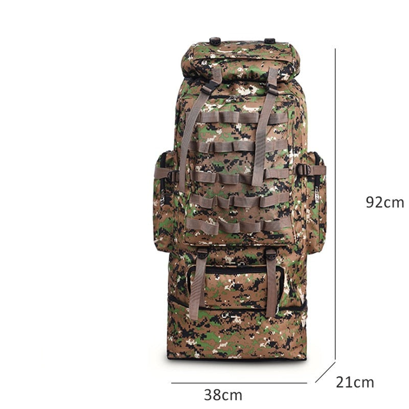 100L Waterproof Hiking Travel Backpack Lightweight Durable Backpack