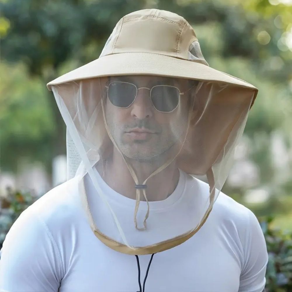 Wide Brim Outdoor Sun Protection Mosquito Repellent Hat