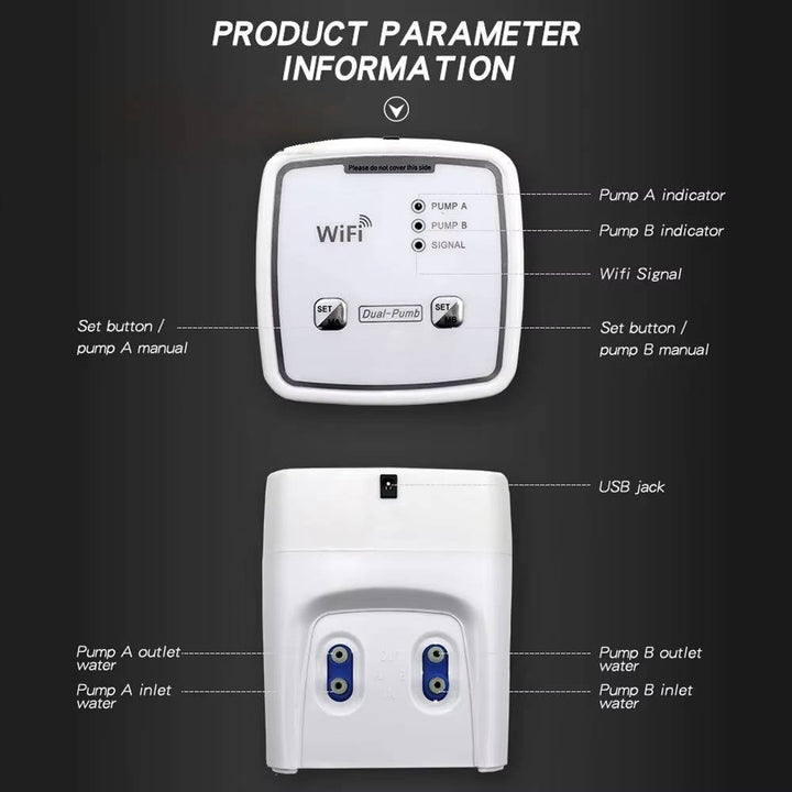 WiFi Smart Irrigation Controller Automatic Plant Watering System for 20 Pots